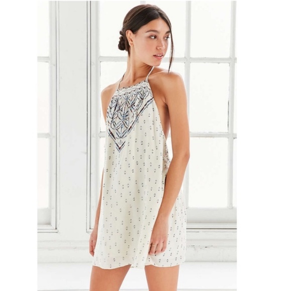 open back halter dress